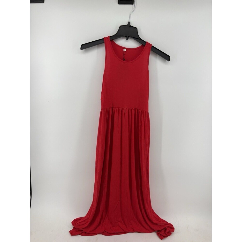No Brand Women’s Red Sleeveless Maxi Dress Size Large NWT